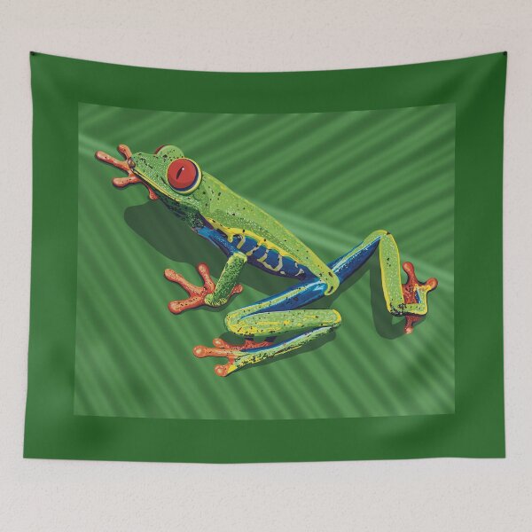 Item preview, Red Eyed Tree Frog on a Leaf designed and sold by Catherine Harrison.
