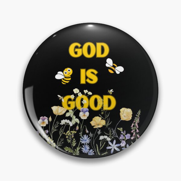 Item preview, God is Good Floral Bee designed and sold by MT Studio Designs.