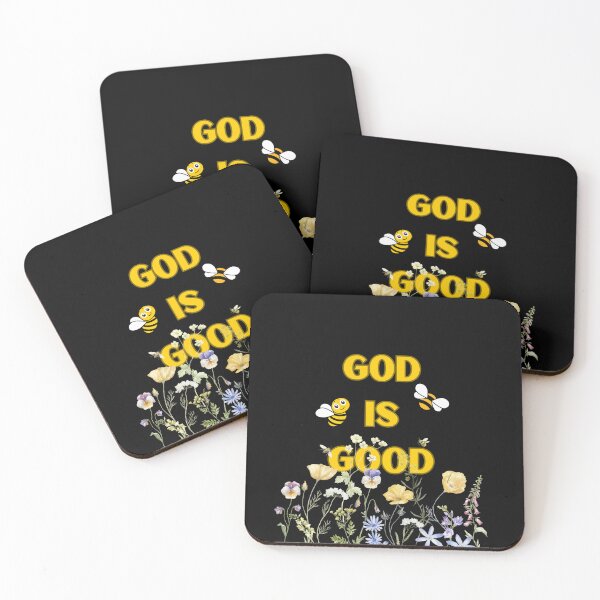 Item preview, God is Good Floral Bee designed and sold by MT Studio Designs.