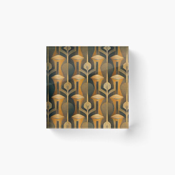 Item preview, Antique Golden Hues And Sage Art Deco Pattern designed and sold by DEC02.