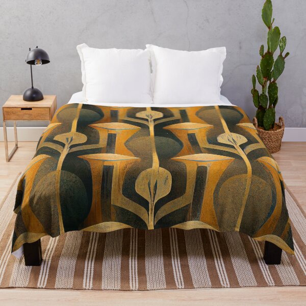 Item preview, Antique Golden Hues And Sage Art Deco Pattern designed and sold by DEC02.