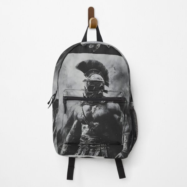 Item preview, Black and white charcoal sketch of a Roman gladiator designed and sold by dcrc.