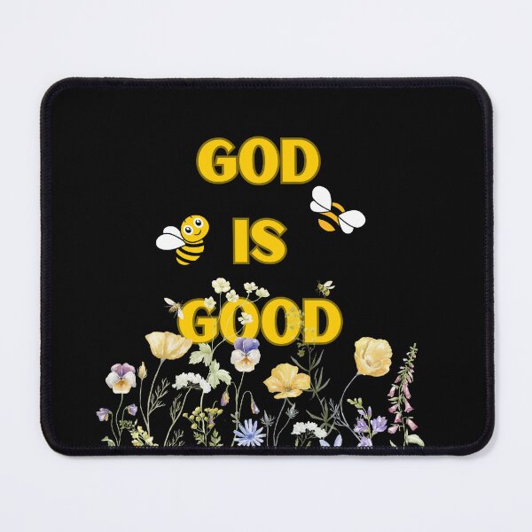 Item preview, God is Good Floral Bee designed and sold by MT Studio Designs.