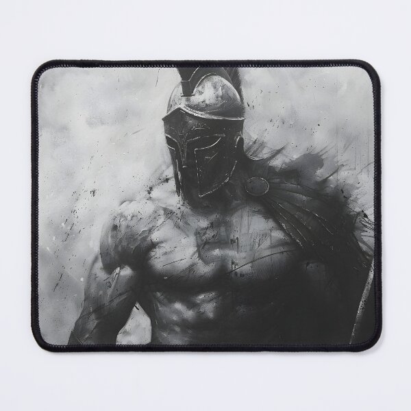 Item preview, Black and white charcoal sketch of a Roman gladiator designed and sold by dcrc.