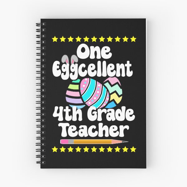 Item preview, One Eggcellent 4th Fourth Grade Teacher Happy Easter Hoppy Egg Bunny Tutor designed and sold by FlorenciaBliss.