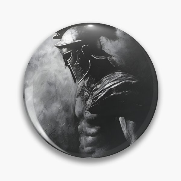 Item preview, Black and white charcoal sketch of a Roman gladiator designed and sold by dcrc.