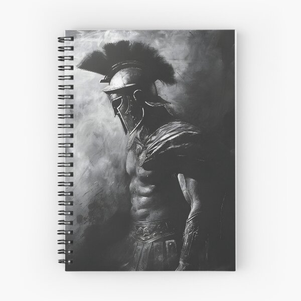 Item preview, Black and white charcoal sketch of a Roman gladiator designed and sold by dcrc.