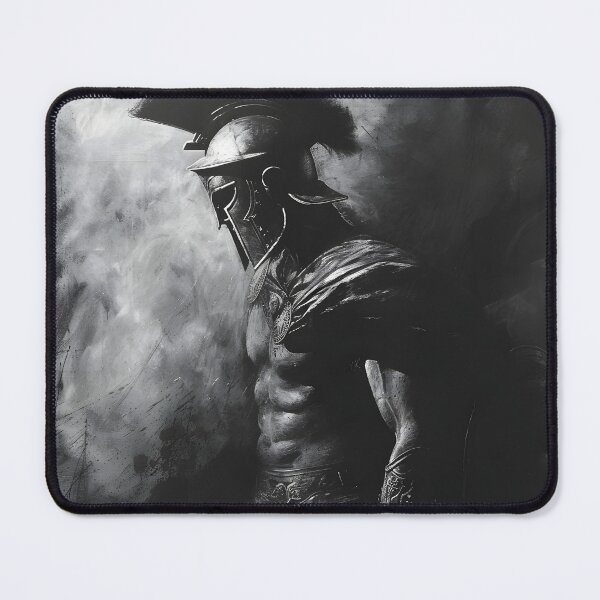 Item preview, Black and white charcoal sketch of a Roman gladiator designed and sold by dcrc.