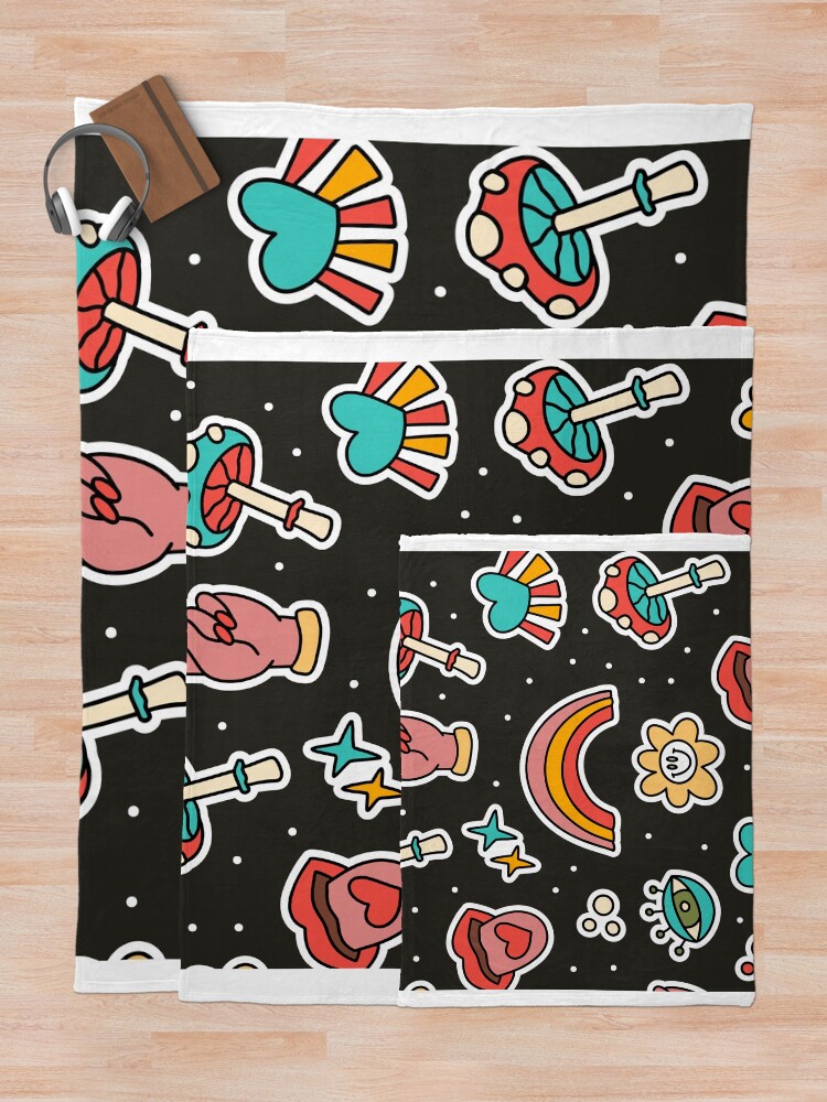 Thumbnail 5 of 6, Throw Blanket, Funky Pattern designed and sold by Funwaytrend.