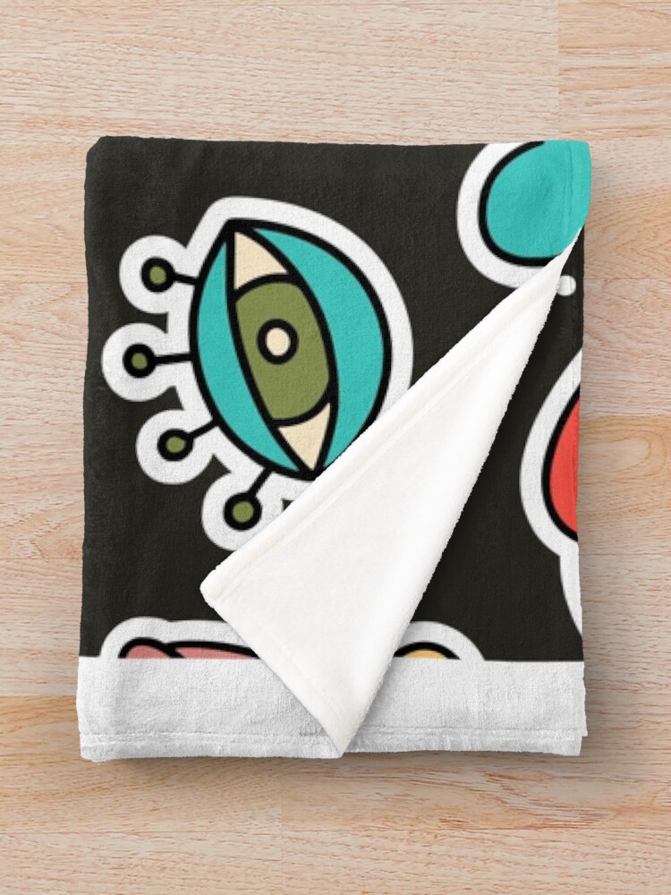 Thumbnail 3 of 6, Throw Blanket, Funky Pattern designed and sold by Funwaytrend.