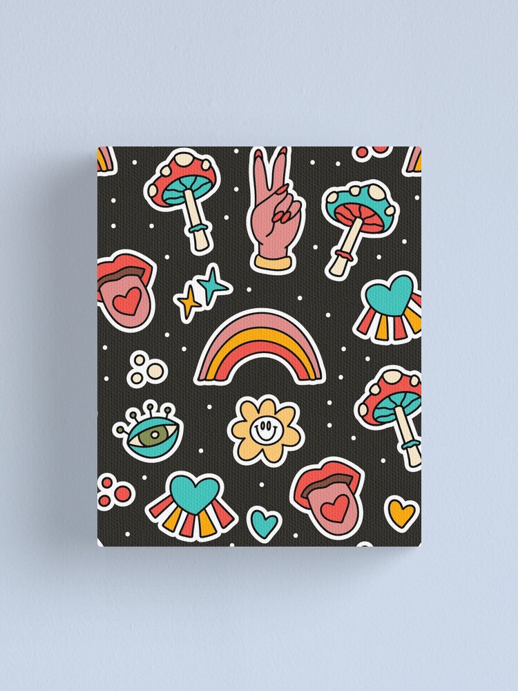 Thumbnail 1 of 3, Canvas Print, Funky Pattern designed and sold by Funwaytrend.