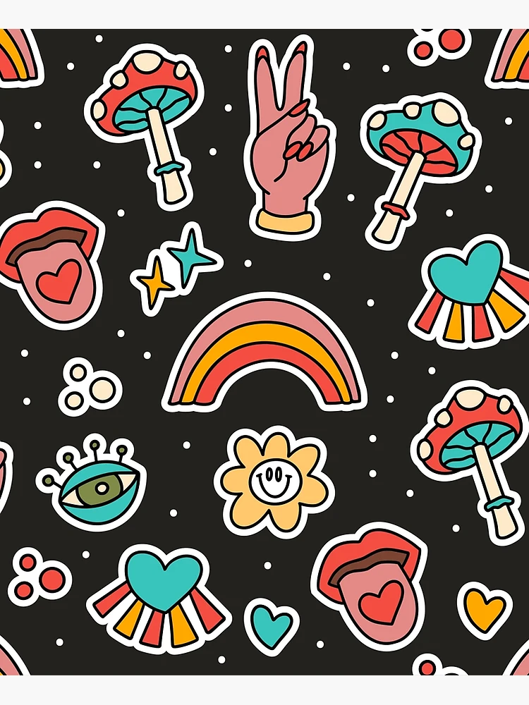 Thumbnail 2 of 2, Postcard, Funky Pattern designed and sold by Funwaytrend.