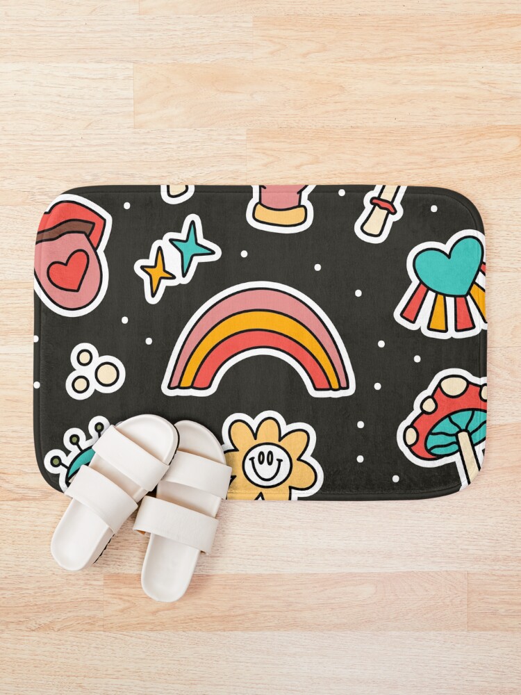 Thumbnail 1 of 6, Bath Mat, Funky Pattern designed and sold by Funwaytrend.