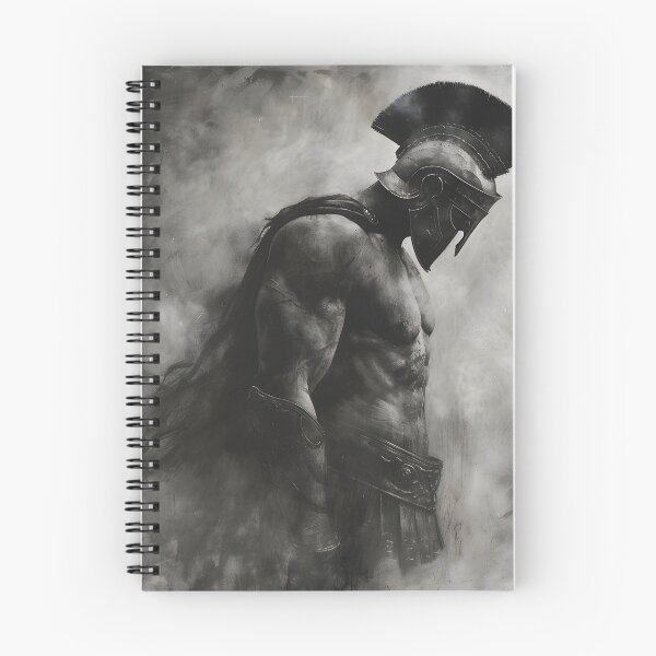 Item preview, Black and white charcoal sketch of a Roman gladiator designed and sold by dcrc.