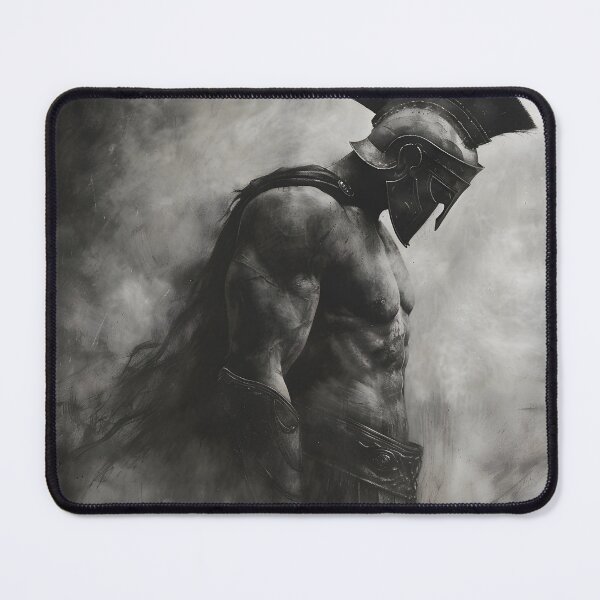 Item preview, Black and white charcoal sketch of a Roman gladiator designed and sold by dcrc.