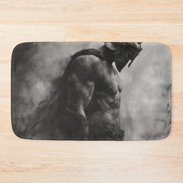 Item preview, Black and white charcoal sketch of a Roman gladiator designed and sold by dcrc.