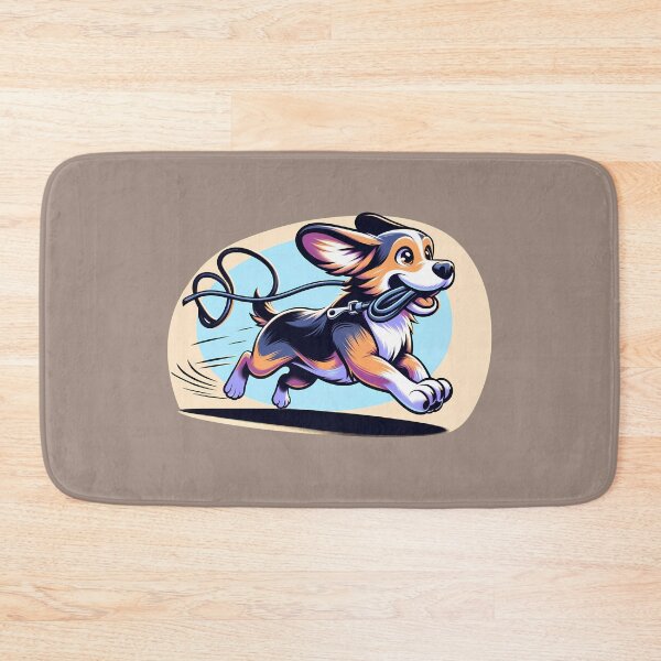 Item preview, Corgi's Leash Dash Delight designed and sold by Felix Tanner.