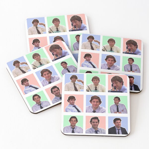 Item preview, Jim Halpert faces The Office T-shirt designed and sold by Giovis.