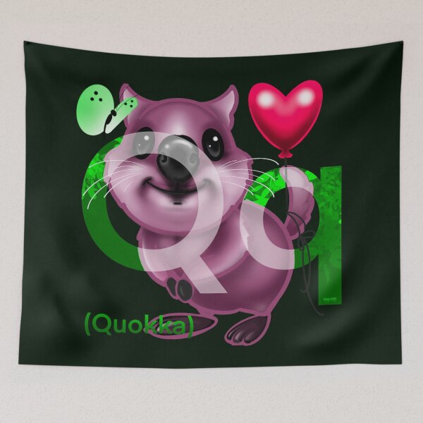 Item preview, Weird Animals A-Z Quokka designed and sold by MetroInk.