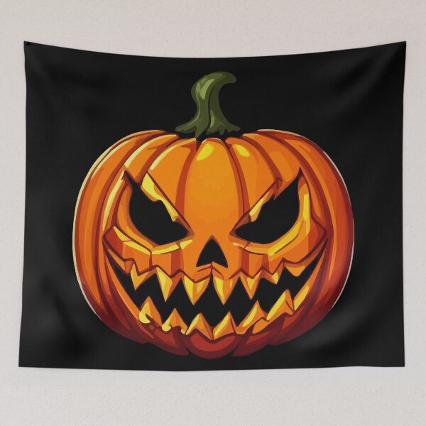 Item preview, Halloween scary pumpkin carving designed and sold by Grypis.
