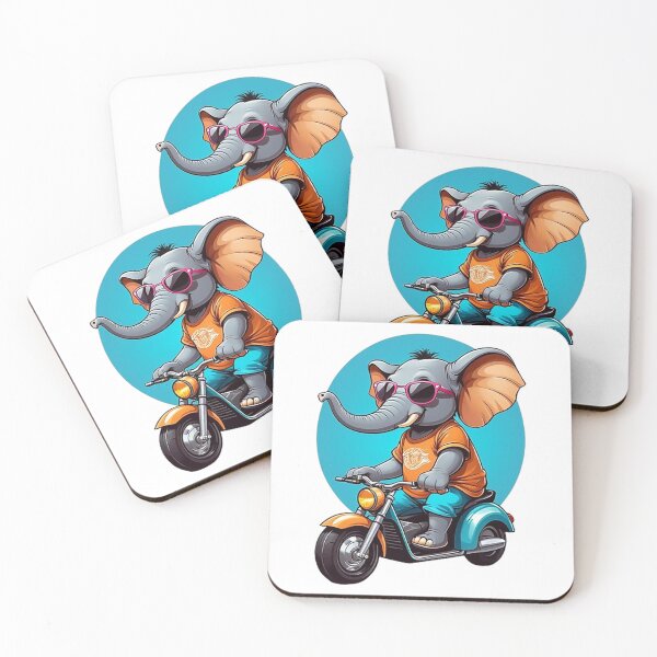 Item preview, Motorbike Riding Elephant designed and sold by likbatonboot.