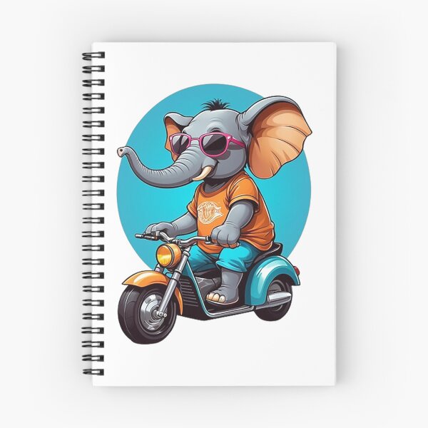 Item preview, Motorbike Riding Elephant designed and sold by likbatonboot.