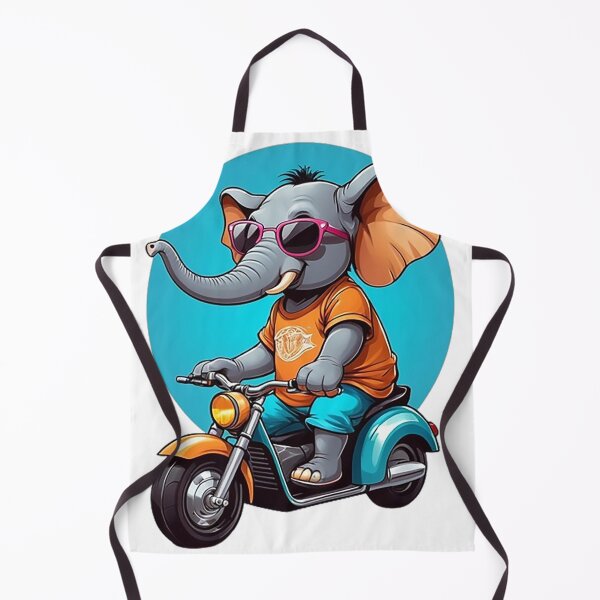 Item preview, Motorbike Riding Elephant designed and sold by likbatonboot.