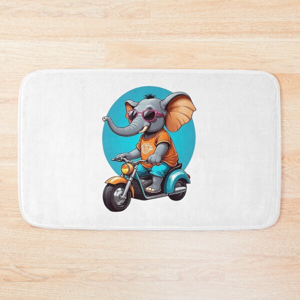 Item preview, Motorbike Riding Elephant designed and sold by likbatonboot.