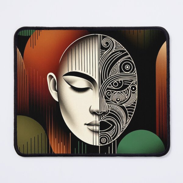 Item preview, Woman half Maori face designed and sold by Kiwiaroha.