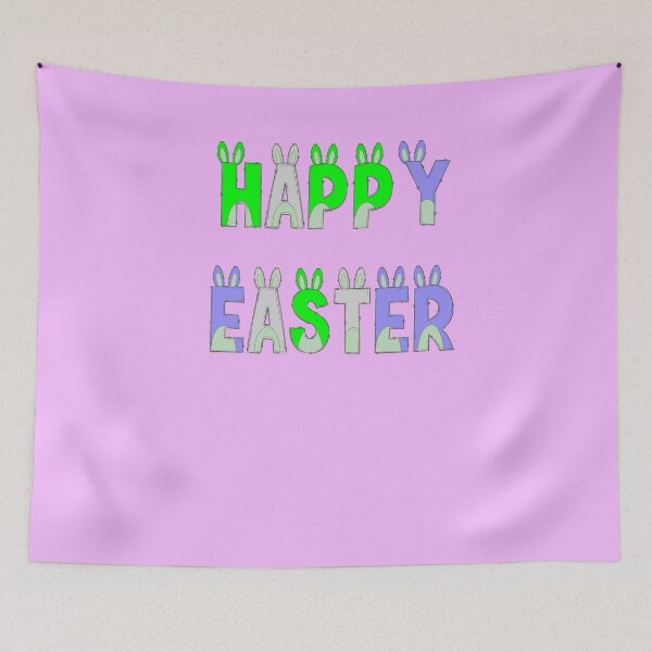 Item preview, Happy Easter on Pinkish Purple Background designed and sold by Victoria Rose.