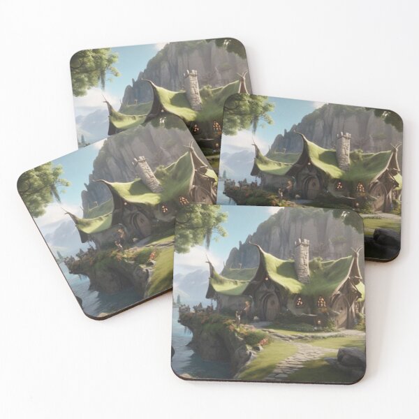 Item preview, Exploring the Mystical Realms: An Elven Village Digital Masterpiece designed and sold by Zaramodo.