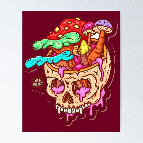 Item preview, Moldy Mushroom Skull designed and sold by The  Qash.