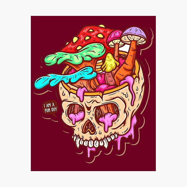 Item preview, Moldy Mushroom Skull designed and sold by The  Qash.