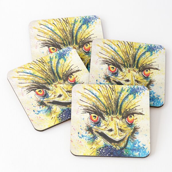 Item preview, Kooky Kreatures 'Eddie: The Tan Emu' Caricature Print — Art by Paquita designed and sold by Art-by-Paquita.