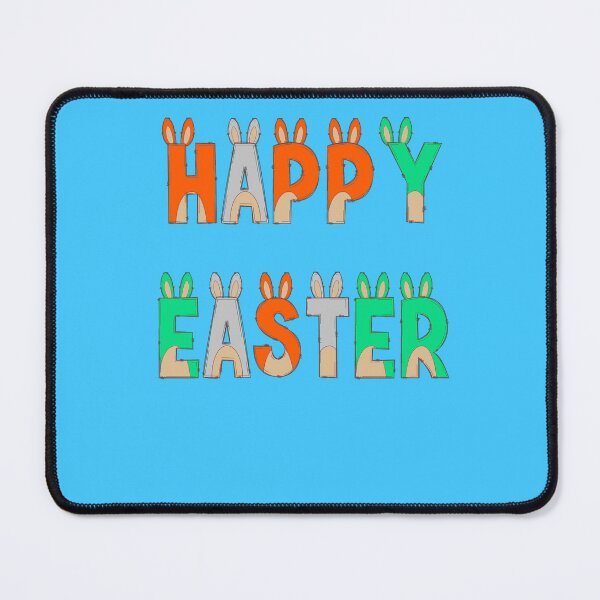 Item preview, Happy Easter on Blue Background designed and sold by Victoria Rose.