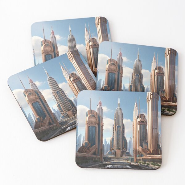 Item preview, Infinite Horizons: A Digital Ode to Retro-Futuristic Architecture designed and sold by Zaramodo.