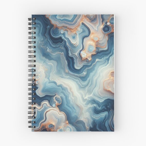 Item preview, Blue Teal Rock Agate Mineral Crystals Pattern designed and sold by MandyLS24.