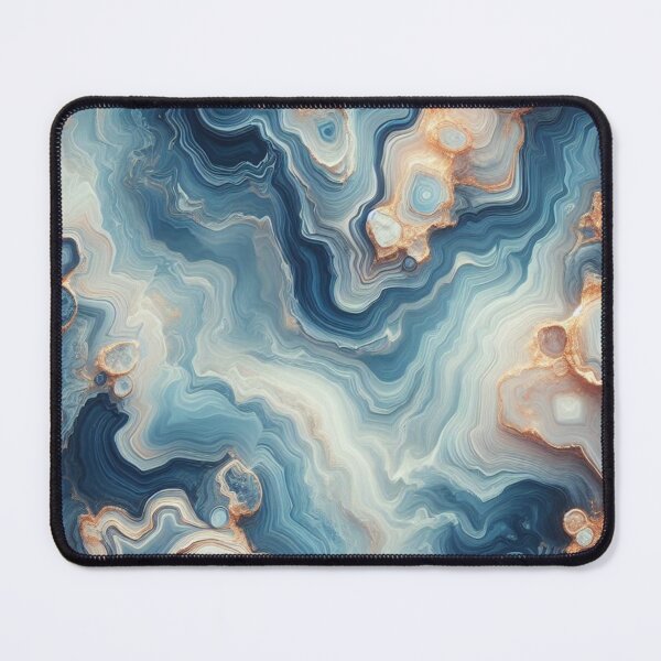 Item preview, Blue Teal Rock Agate Mineral Crystals Pattern designed and sold by MandyLS24.