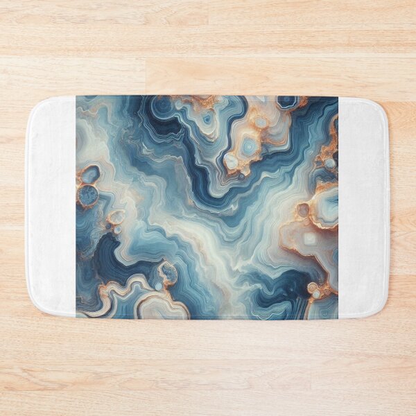 Item preview, Blue Teal Rock Agate Mineral Crystals Pattern designed and sold by MandyLS24.