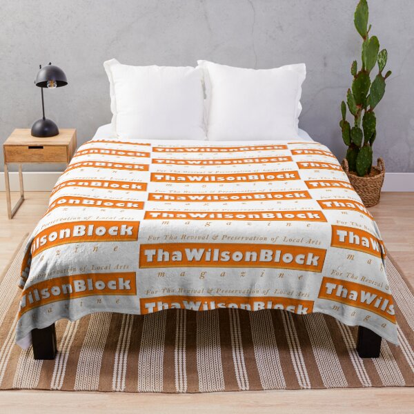 Item preview, ThaWilsonBlock Magazine Web Logo Orange by Mistah Wilson designed and sold by The Street Sign Store.