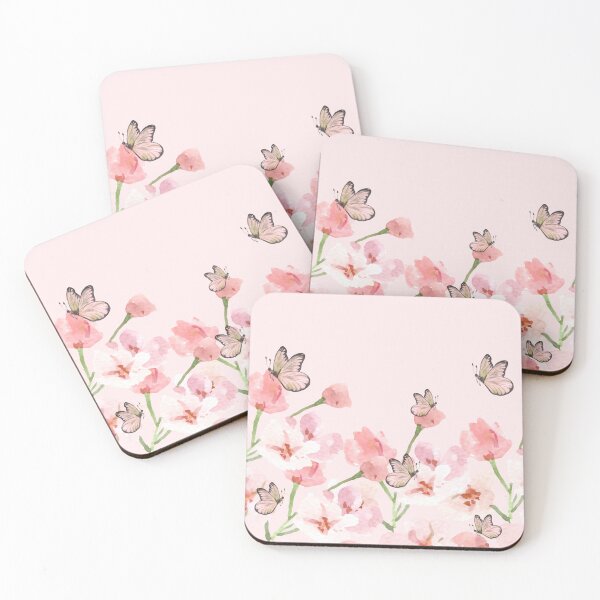 Item preview, Pink Flowers, Pink Butterflies # designed and sold by Asmaa Abdul-Azim.