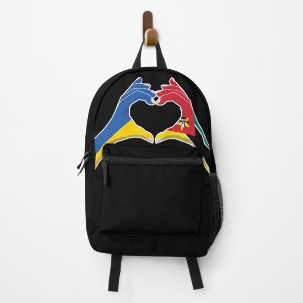 Item preview, Mozambique Mozambican Ukraine Ukrainian Love Heart Peace designed and sold by FlagX.