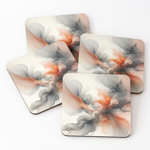 Item preview, Pastel Orange and Dark Grey Elegance  designed and sold by CardsStudio.