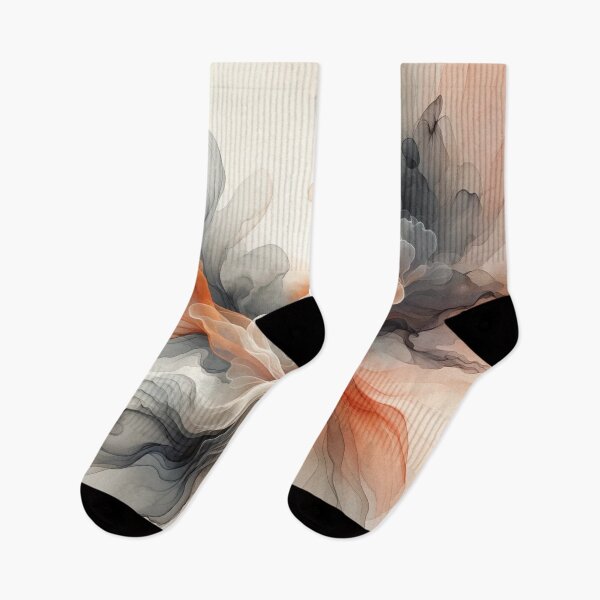Item preview, Pastel Orange and Dark Grey Elegance  designed and sold by CardsStudio.