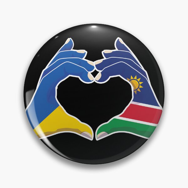 Item preview, Namibia Namibian Ukraine Ukrainian Love Heart Peace designed and sold by FlagX.