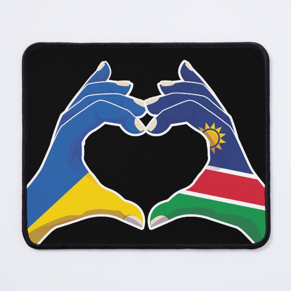 Item preview, Namibia Namibian Ukraine Ukrainian Love Heart Peace designed and sold by FlagX.