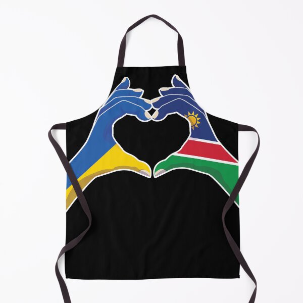 Item preview, Namibia Namibian Ukraine Ukrainian Love Heart Peace designed and sold by FlagX.