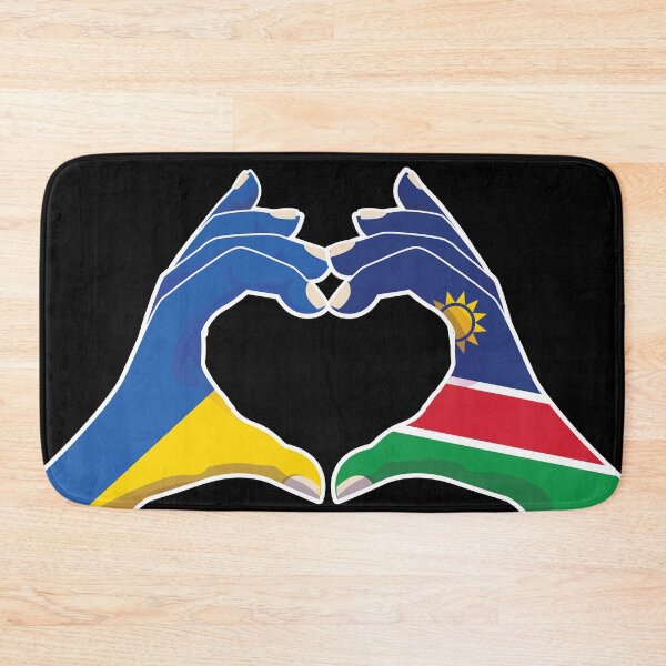 Item preview, Namibia Namibian Ukraine Ukrainian Love Heart Peace designed and sold by FlagX.
