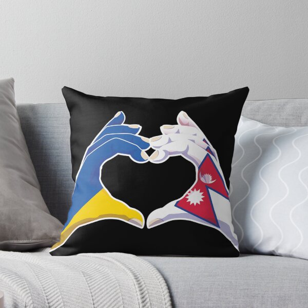 Item preview, Nepalese Nepal Ukraine Ukrainian Love Heart Peace designed and sold by FlagX.