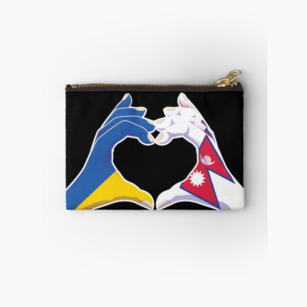 Item preview, Nepalese Nepal Ukraine Ukrainian Love Heart Peace designed and sold by FlagX.